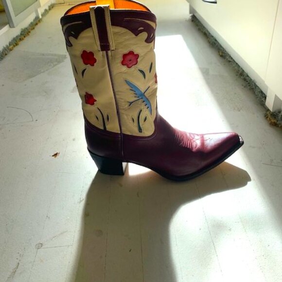 Dandelie Cowboy Colibri Boots Bordeaux - Picture 6 of 6